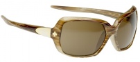 Spy Optic Dynasty Sunglasses Sunglasses - Clear White with Feather Print / Merlot Fade (Discontinued Frame NLA)