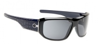 Spy Optic Lacrosse Sunglasses Sunglasses - Black with Dark Navy Lasered Temples / Grey