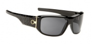 Spy Optic Lacrosse Sunglasses Sunglasses - Black with White texture on Temples / Grey Lens