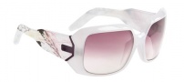 Spy Optic Eliza Sunglasses Sunglasses - Milky Pink with Green Laser Etched / Grey