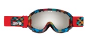 Spy Optic Soldier Goggles - Mirror Lenses Goggles - Black / Bronze with Silver Mirrror + Persimmon