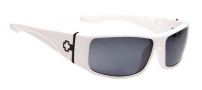 Spy Optic Cooper XL Sunglasses Sunglasses - Shiny White / Grey Polarized 