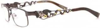 Ed Hardy EHO 702 Eyeglasses Eyeglasses - Ant. Pewter Gunmetal