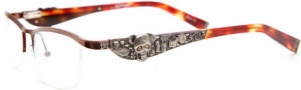 Ed Hardy EHO 703 Eyeglasses Eyeglasses - Latte