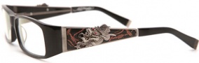Ed Hardy EHO 704 Eyeglasses Eyeglasses - Black