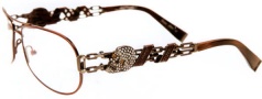 Ed Hardy EHO 705 Eyeglasses Eyeglasses - Cocoa