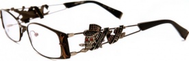 Ed Hardy EHO 708 Eyeglasses Eyeglasses - Black Pewter