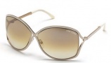 Tom Ford FT 0179 Sunglasses - RICKIE Sunglasses - O28G Shiny Rose Gold / Brown Mirror 