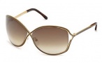 Tom Ford FT 0179 Sunglasses - RICKIE Sunglasses - O48F Shiny Dark Brown / Gradient Brown