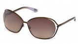Tom Ford FT 0157 Carla Sunglasses Sunglasses - O28P Shiny Rose Gold 
