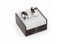 Tateossian Brown and Black Scoubidou Wrap Around cufflink Cufflinks - 