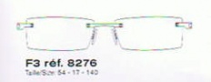 Fred Move Evo F3 Eyeglasses Eyeglasses - 082 Brushed Platinum / Black & White Marble Acetate