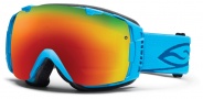 Smith Optics I/O Snow Goggles Goggles - Cyan / Red Sol X Mirror / Extra Red Sensor Mirror