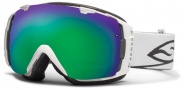 Smith Optics I/O Snow Goggles Goggles - White / Green Sol X Mirror / Extra Blue Sensor Mirror