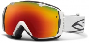 Smith Optics I/O Snow Goggles Goggles - White / Red Sol X Mirror / Extra Red Sensor Mirror