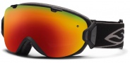 Smith Optics I/OS Snow Goggles Goggles - Black / Red Sol X Mirror / Extra Red Sensor Mirror