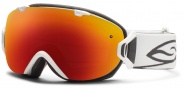 Smith Optics I/OS Snow Goggles Goggles - White / Red Sol X Mirror / Extra Red Sensor Mirror