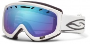 Smith Optics Phenom Snow Goggles Goggles - White / Blue Sensor Mirror