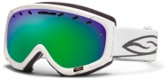 Smith Optics Phenom Snow Goggles Goggles - White / Green Sol X Mirror