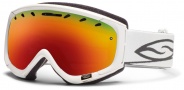 Smith Optics Phenom Snow Goggles Goggles - White / Red Sol X Mirror