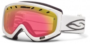 Smith Optics Phenom Snow Goggles Goggles - White / Red Sensor Mirror