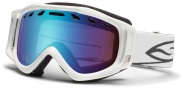 Smith Optics Stance Snow Goggles Goggles - White / Blue Sensor Mirror / Extra RC36 Lens