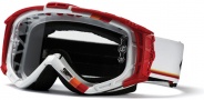 Smith Optics INTAKE-X Bike Goggles Goggles - White / Red Max-Clear AFC