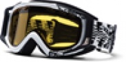 Smith Optics SNOW FUEL V.2 SWEAT-X Snowmobile Goggles Goggles - Black/White DFC-Yellow Dual Airflow AFC Lens
