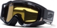 Smith Optics SNOW FUEL V.2 SWEAT-X Snowmobile Goggles Goggles - Black/Silver Max-Yellow Dual Airflow AFC Lens