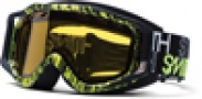 Smith Optics SNOW FUEL V.2 SWEAT-X Snowmobile Goggles Goggles - Black/ Dayglo Good Word-Yellow Dual Airflow AFC Lens