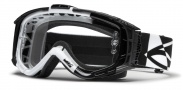 Smith Optics INTAKE SWEAT-X Moto Goggles Goggles - White - Black Offset / Clear AFC