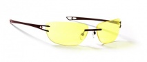 Gunnar JEM Gaming/Tech RX-able Eyewear Computer Eyewear - Satin Chrome/Amber Lens