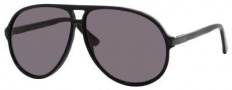 Gucci 1646/S Sunglasses Sunglasses - 029A Shiny Black (BN dark gray lens)