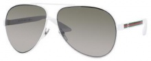 Gucci 1951/S Sunglasses Sunglasses - 0OSI White (U5 green gray ss lens)
