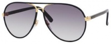 Gucci 2887/S Sunglasses Sunglasses - 0UZA Black Leather (JJ gray shaded lens)