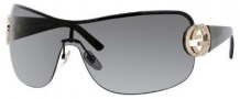 Gucci 2890/S Sunglasses Sunglasses - 0BKS Black Shiny Black (P9 gray lens)