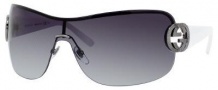 Gucci 2890/S Sunglasses Sunglasses - 06XL Dark Ruthenium White (PT gray gradient lens)