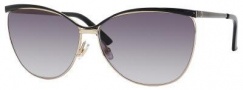 Gucci 2891/S Sunglasses Sunglasses - 0UWX Shiny Black Gold (JJ gray shaded lens)