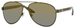 Gucci 2898/S Sunglasses Sunglasses - 0SI7 Palladium Green (DT brown gray ds lens)