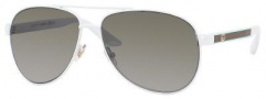 Gucci 2898/S Sunglasses Sunglasses - 0OSI White (U5 green gray ss lens)