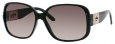 Gucci 3170/N/S Sunglasses Sunglasses - 0D28 Shiny Black (ED brown gradient lens)