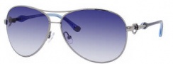 Juicy Couture Beach Bum/S Sunglasses Sunglasses - 06LB Shiny Ruthenium (XO navy gradient lens)