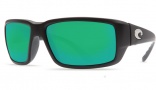 Costa Del Mar Fantail Sunglasses Black Frame Sunglasses - Amber CR-39 / Costa 400
