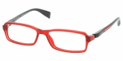 Prada PS 04BV Eyeglasses Eyeglasses - AB91O1 RED CRYSTAL DEMO LENS