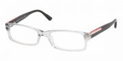 Prada PS 10AV Eyeglasses Eyeglasses - AAA1O1 SMOKE CRYSTAL DEMO LENS