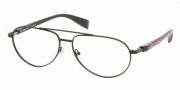 Prada PS 53BV Eyeglasses Eyeglasses - 1BO1O1 MATTE BLACK DEMO LENS
