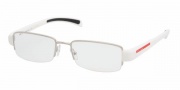 Prada PS 55AV Eyeglasses Eyeglasses - AAI1O1 SILVER DEMI SHINY DEMO LENS