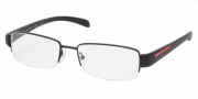 Prada PS 55AV Eyeglasses Eyeglasses - 1BC1O1 SILVER DEMO LENS