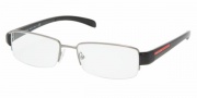 Prada PS 55AV Eyeglasses Eyeglasses - 1BO1O1 MATTE BLACK DEMO LENS