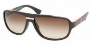 Prada PS 04MS Sunglasses Sunglasses - BRR6S1 BROWN DEMI SHINY BROWN GRADIENT